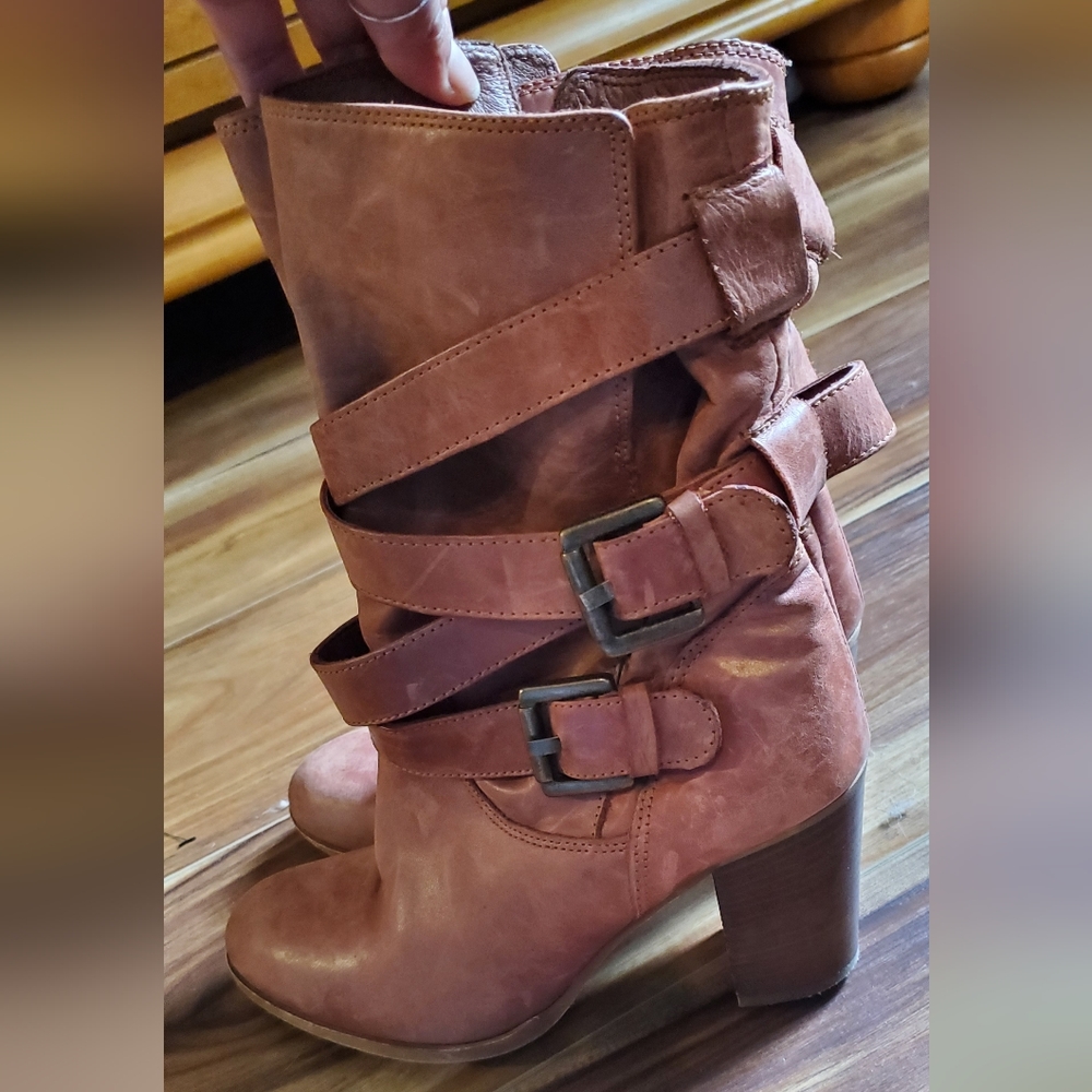 Italian leather boots
